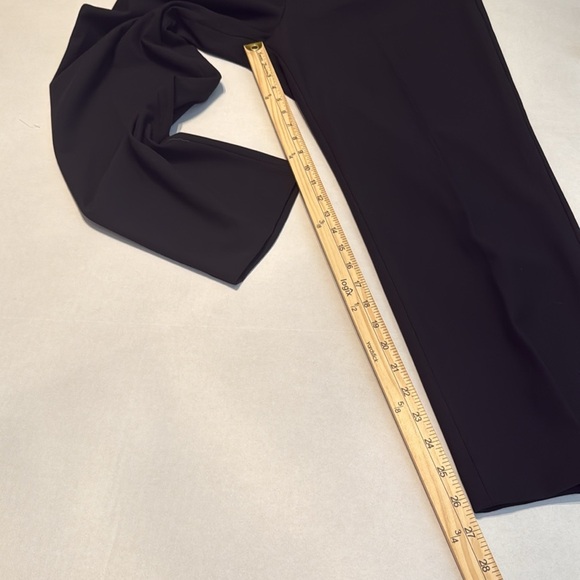 NWT Ann Taylor The Side Zip Ankle Pant in Bi-Stretch Black Size 16 - Picture 7 of 10